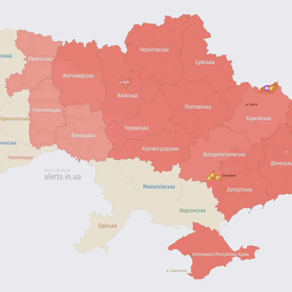 Масована ракетна атака на Україну: ворог цілить у центральні та північні області
